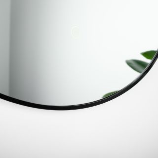 Зеркало FIXSEN с подсветкой LED овальное 40х80 см черное (FX-3080B)